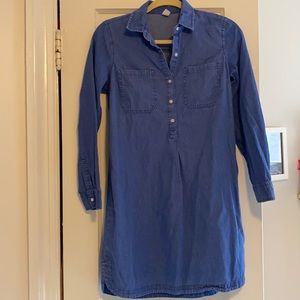 Old Navy sz S chambray/dark denim colored long sleeved dress